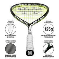 UNSQUASHABLE Y-TEC PRO 125 Squash Racket UNSQUASHABLE